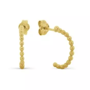 Серьги из желтого золота Линии Любви