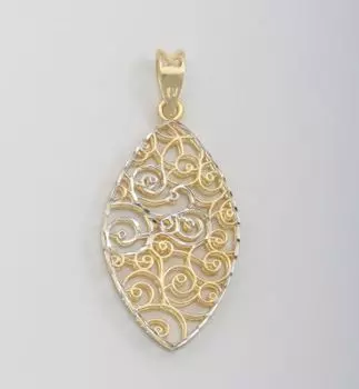 Серьги из желтого золота Линии Любви