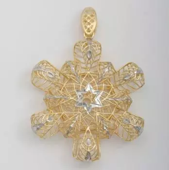 Серьги из желтого золота Линии Любви