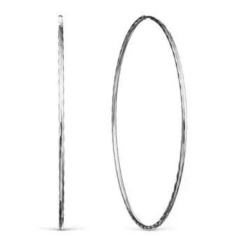 Серьги конго из белого золота Линии Любви