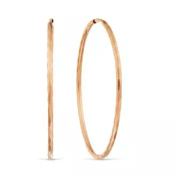 Серьги конго из красного золота Линии Любви