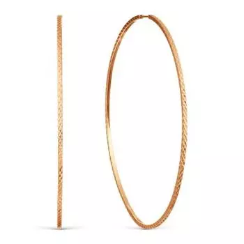 Серьги конго из красного золота Линии Любви