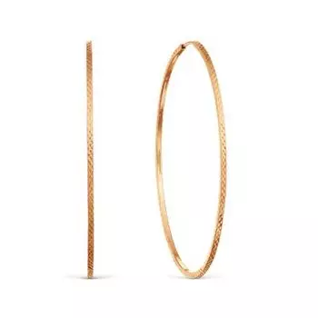 Серьги конго из красного золота Линии Любви