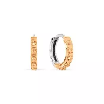 Серьги конго из красного золота Линии Любви