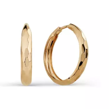 Серьги конго из красного золота Линии Любви