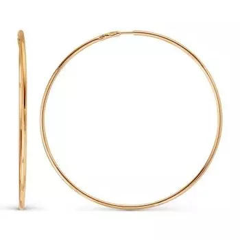 Серьги конго из красного золота Линии Любви