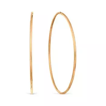 Серьги конго из красного золота Линии Любви