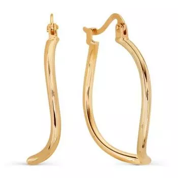 Серьги конго из красного золота Линии Любви