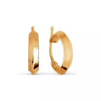 Серьги конго из красного золота Линии Любви