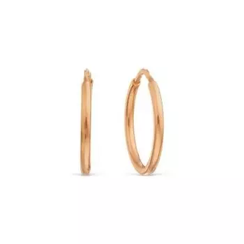 Серьги конго из красного золота Линии Любви