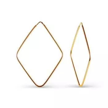 Серьги конго из красного золота Линии Любви