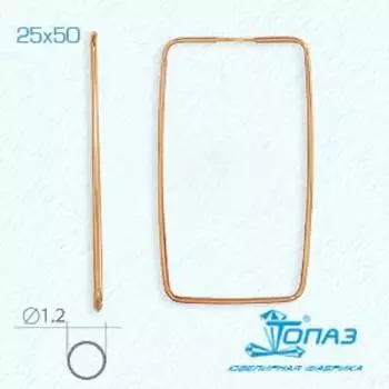 Серьги конго из красного золота Линии Любви