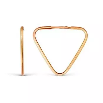 Серьги конго из красного золота Линии Любви