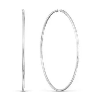 Серьги конго из серебра Линии Любви