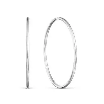 Серьги конго из серебра Линии Любви