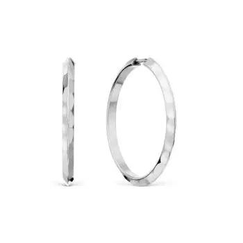 Серьги конго из серебра Линии Любви