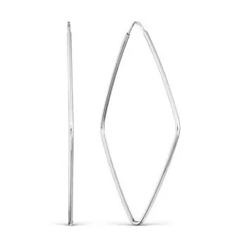 Серьги конго из серебра Линии Любви