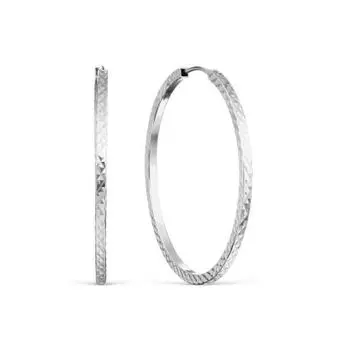 Серьги конго из серебра Линии Любви