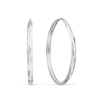 Серьги конго из серебра Линии Любви