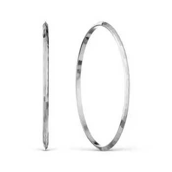 Серьги конго из серебра Линии Любви