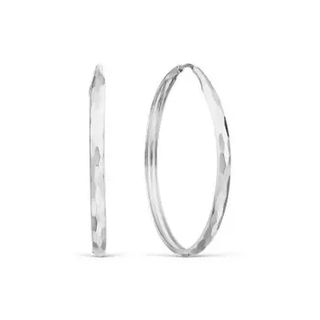 Серьги конго из серебра Линии Любви