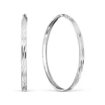 Серьги конго из серебра Линии Любви