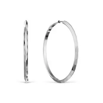 Серьги конго из серебра Линии Любви