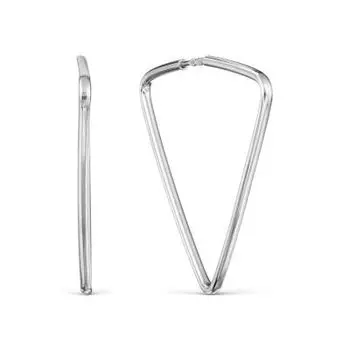 Серьги конго из серебра Линии Любви