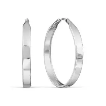 Серьги конго из серебра Линии Любви