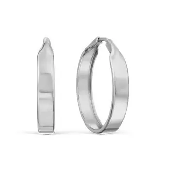 Серьги конго из серебра Линии Любви