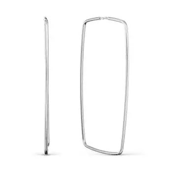 Серьги конго из серебра Линии Любви