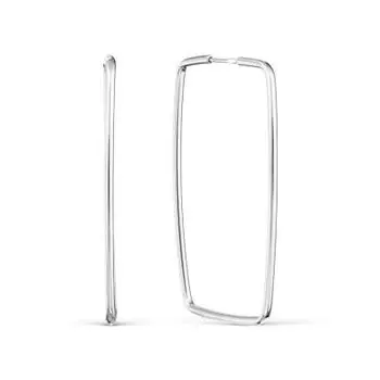 Серьги конго из серебра Линии Любви