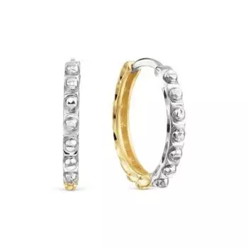 Серьги конго из желтого золота Линии Любви