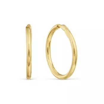 Серьги конго из желтого золота Линии Любви