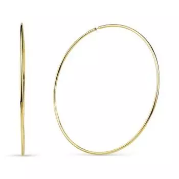 Серьги конго из желтого золота Линии Любви