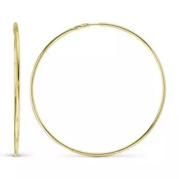 Серьги конго из желтого золота Линии Любви