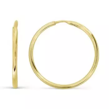 Серьги конго из желтого золота Линии Любви