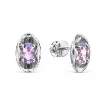 Серьги с аметистами Линии Любви