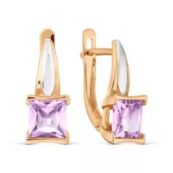 Серьги с аметистами Линии Любви