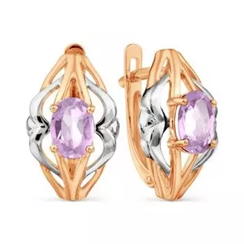 Серьги с аметистами Линии Любви