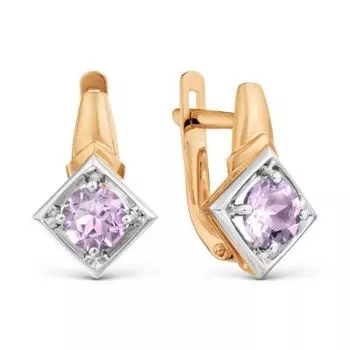 Серьги с аметистами Линии Любви