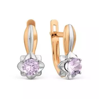 Серьги с аметистами Линии Любви