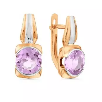 Серьги с аметистами Линии Любви