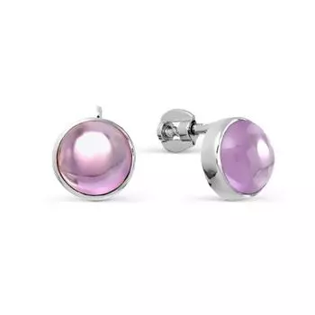 Серьги с аметистами Линии Любви