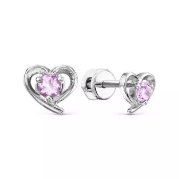 Серьги с аметистами Линии Любви