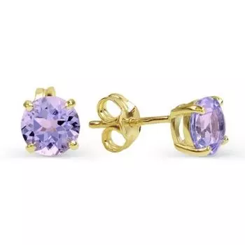 Серьги с аметистами Линии Любви