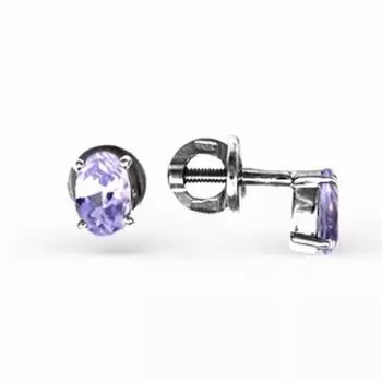 Серьги с аметистами Линии Любви