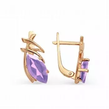 Серьги с аметистами Линии Любви