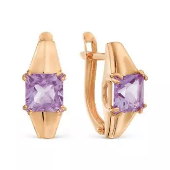 Серьги с аметистами Линии Любви