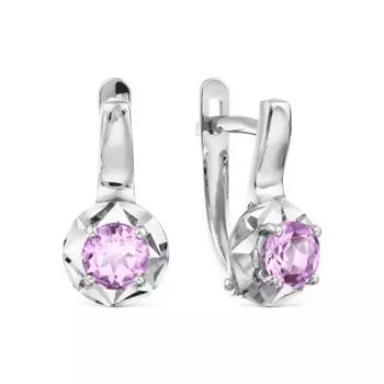 Серьги с аметистами Линии Любви